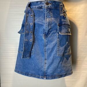Forever 21 Blue Denim Mini Skirt